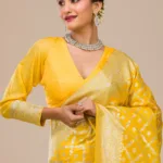 Yellow Zariwork Chanderi Silk Saree