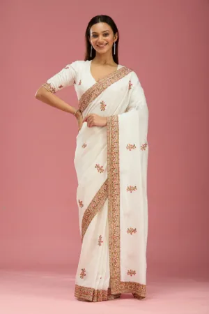 Kashmiri Soft Raw Silk Saree