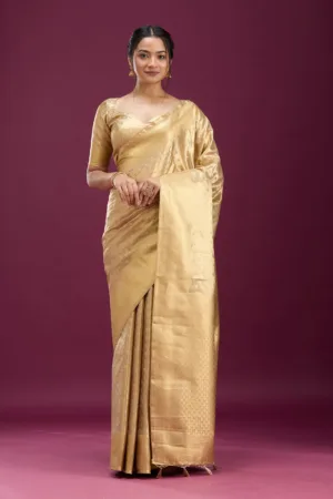 Gold Zariwork (Gold) Silk Saree